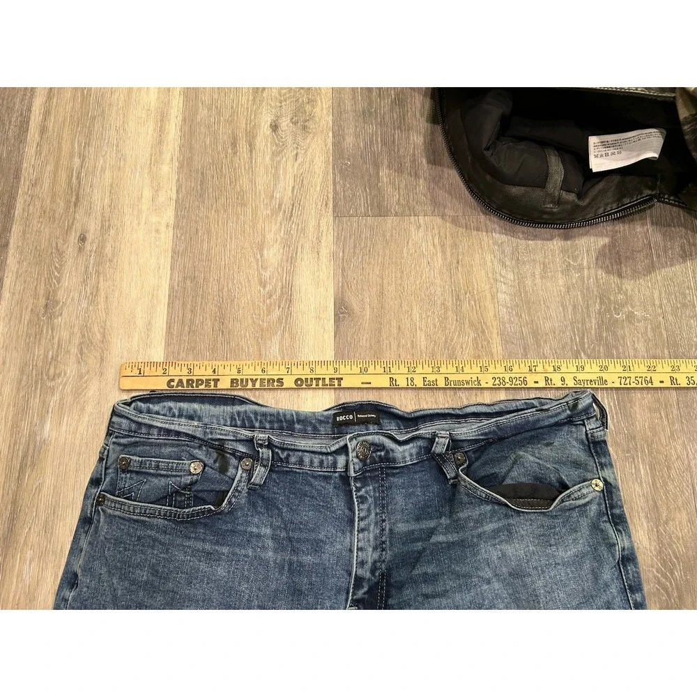 True Religion Rocco Relaxed‎ Skinny Jeans Distressed Medium Wash Mens Size 38x32